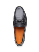 Piero Leather Loafers Slip-on Shoes Black