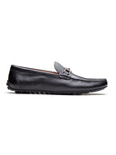 Piero Leather Loafers Slip-on Shoes Black