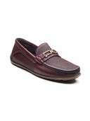 Orlando Leather Loafers Slip-on Shoes bordo
