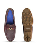 Orlando Leather Loafers Slip-on Shoes bordo