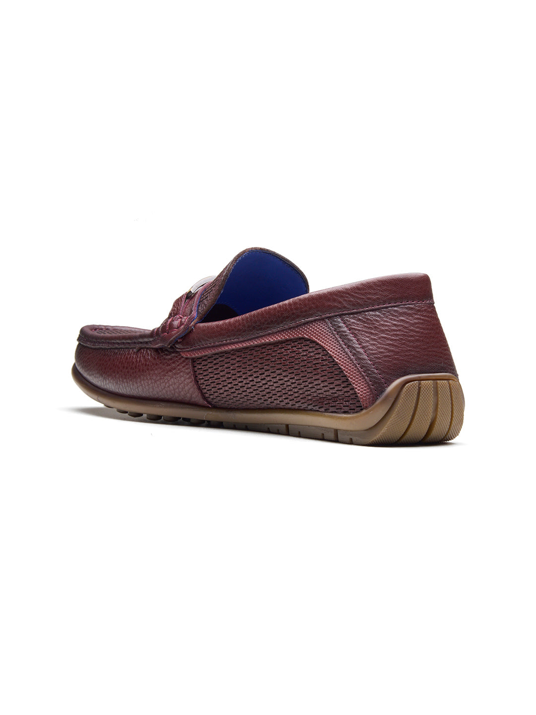 Orlando Leather Loafers Slip-on Shoes bordo