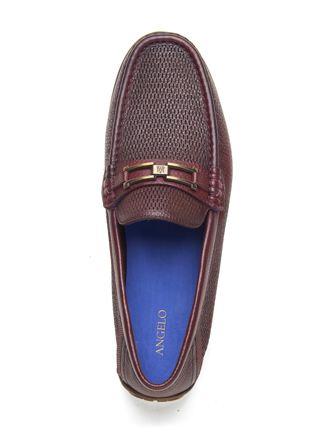 Orlando Leather Loafers Slip-on Shoes bordo