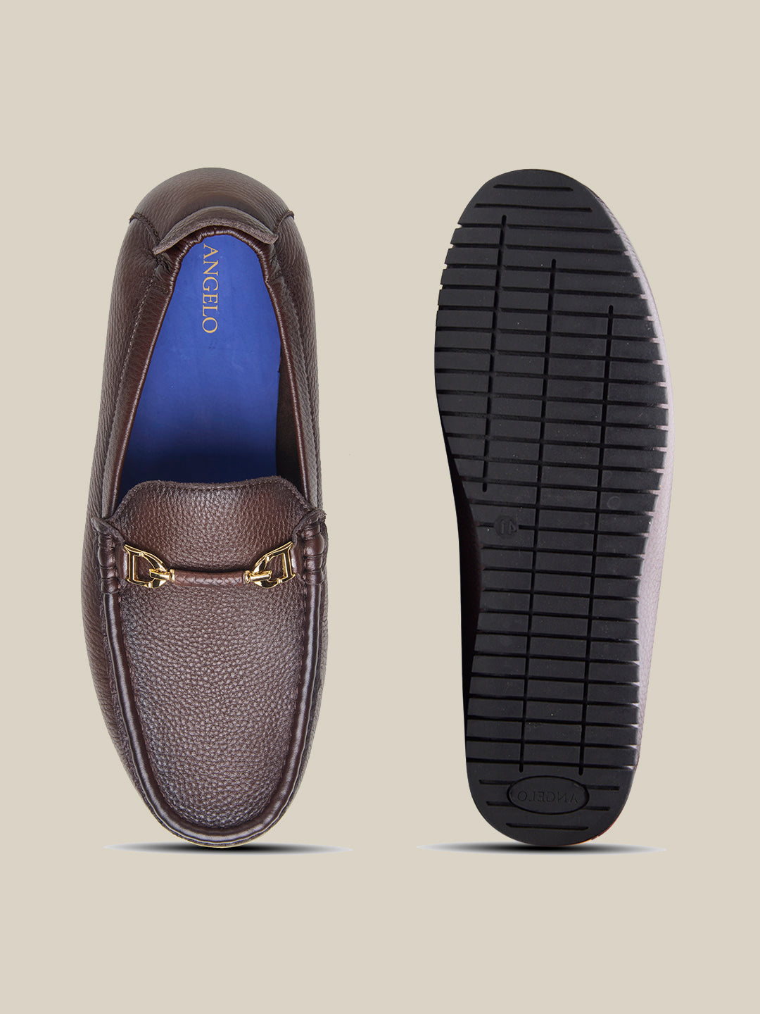 Ettore Leather Formals Shoes Brown