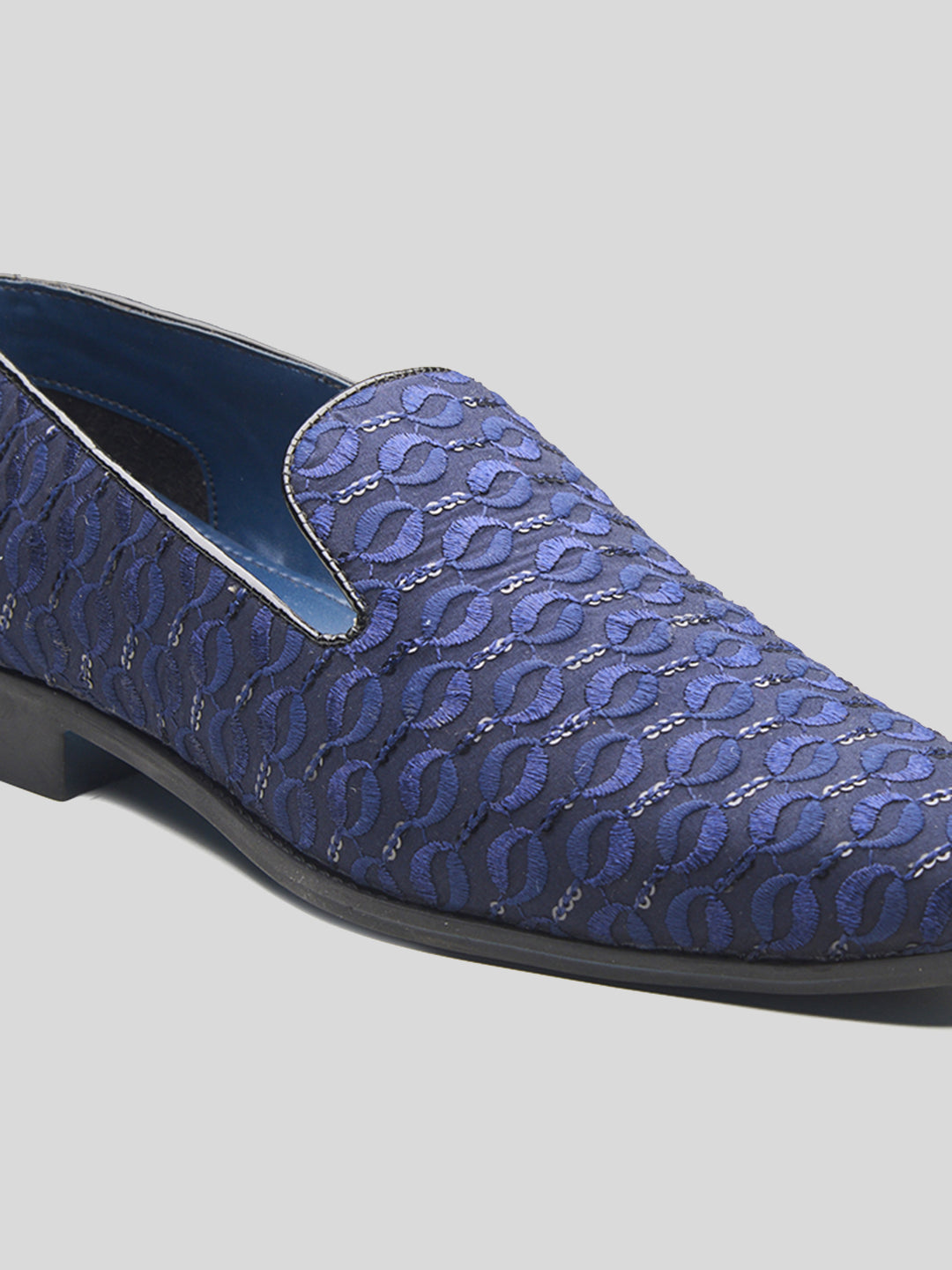 Isernia Ethnic Slip Ons Navy