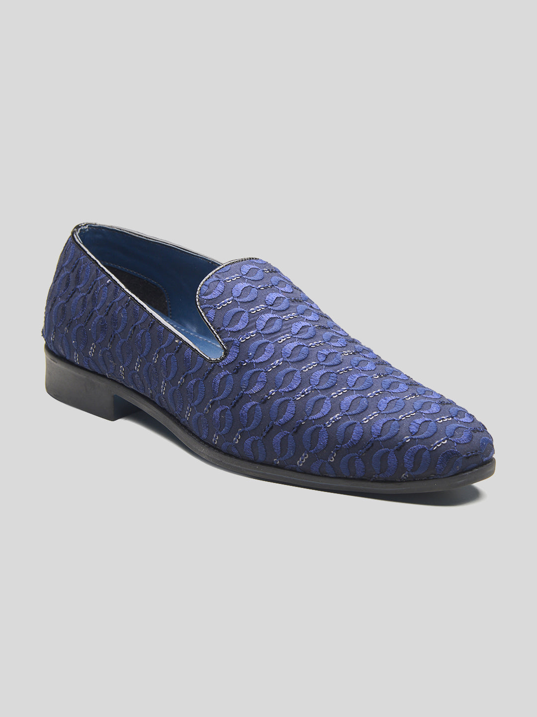 Isernia Ethnic Slip Ons Navy