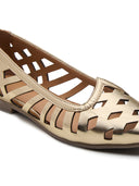 Michael Angelo's Aurora Ballerinas For Women (Gold)