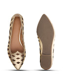 Michael Angelo's Aurora Ballerinas For Women (Gold)