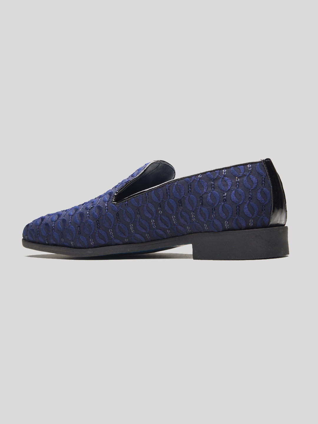 Isernia Ethnic Slip Ons Navy