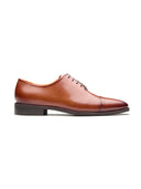 Emilio Leather Derby Shoes Tan
