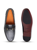 Renato Leather Loafers Slip-on Shoe  Black