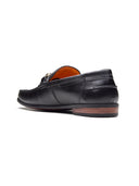 Renato Leather Loafers Slip-on Shoe  Black