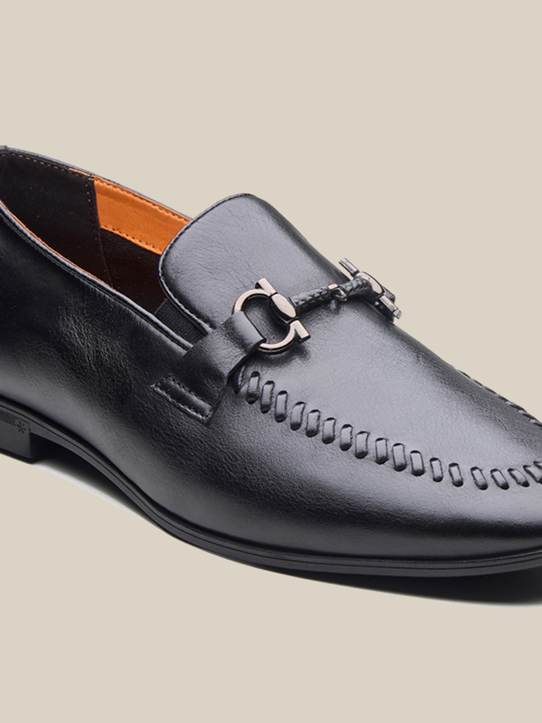 Fausto Leather formals Shoes Black