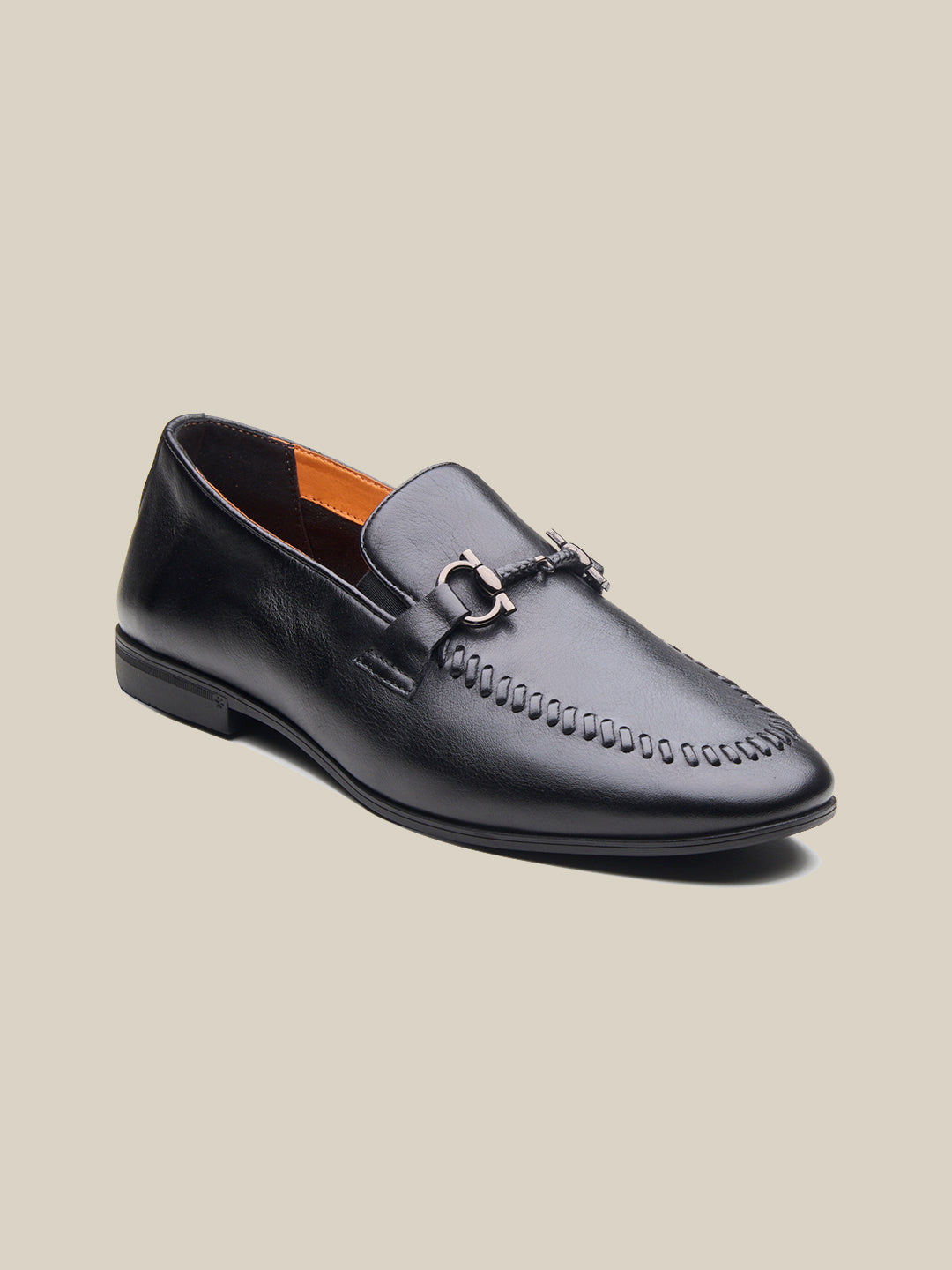 Fausto Leather formals Shoes Black