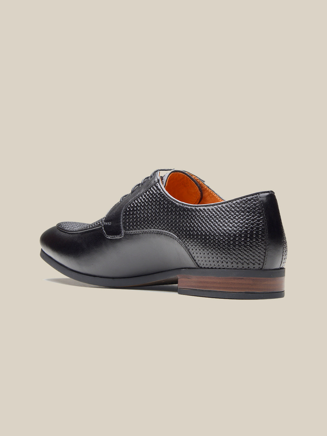 Kevin Leather Derby Shoes Black