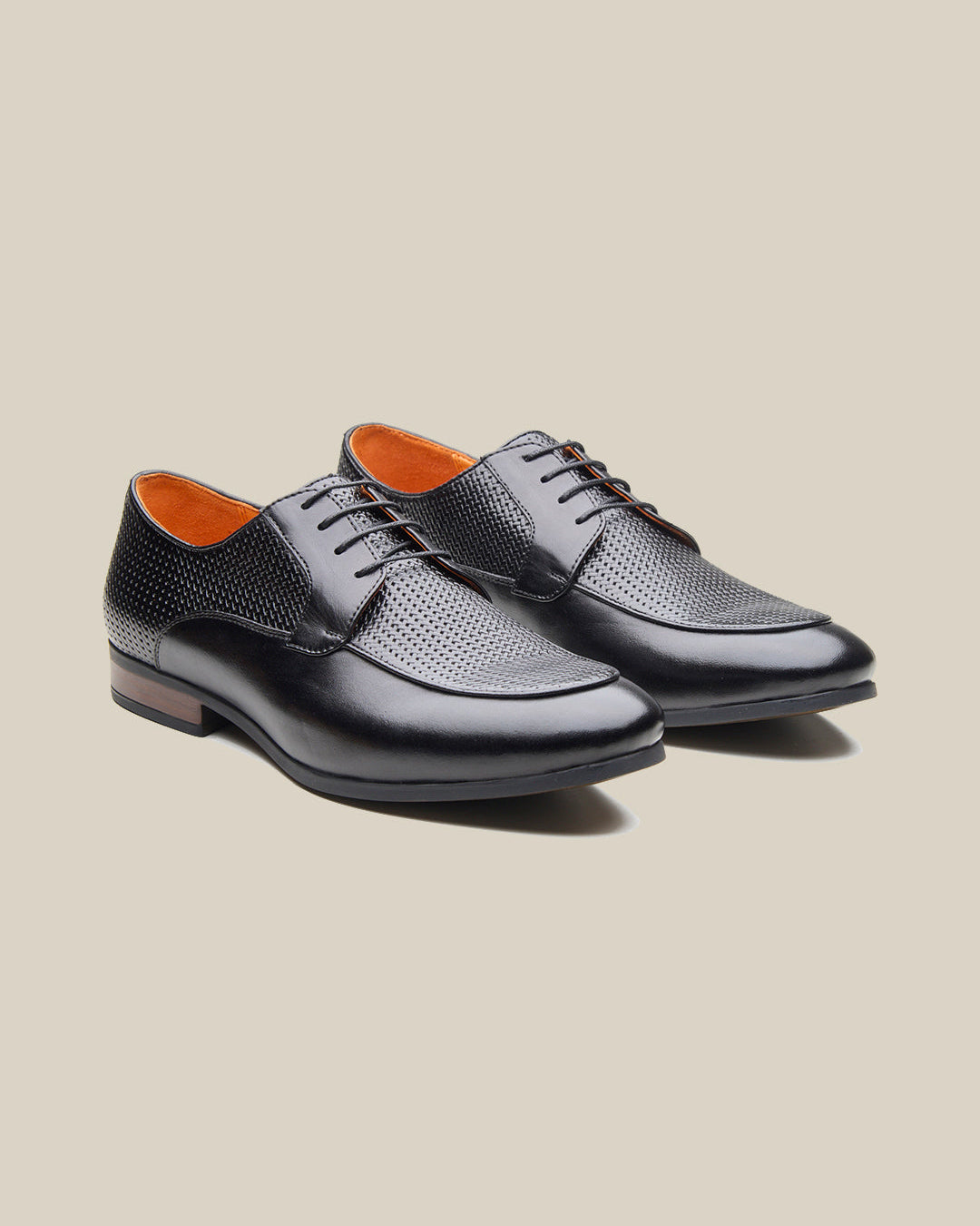 Kevin Leather Derby Shoes Black