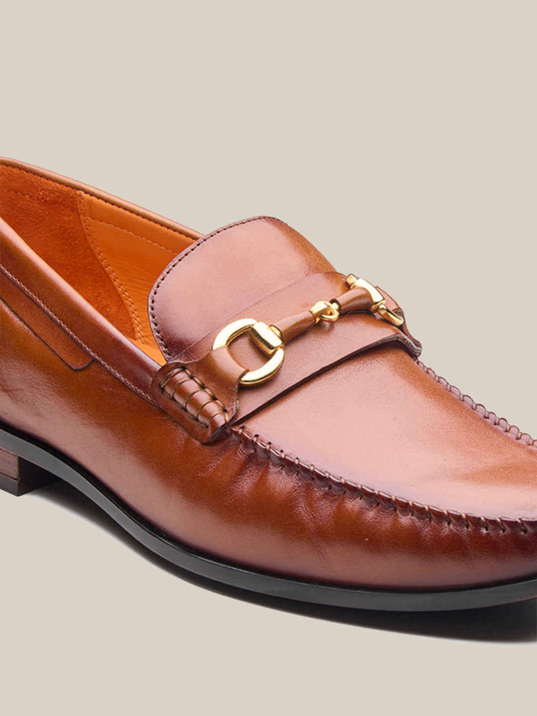 Renato Leather Loafers Slip-on Shoe Tan