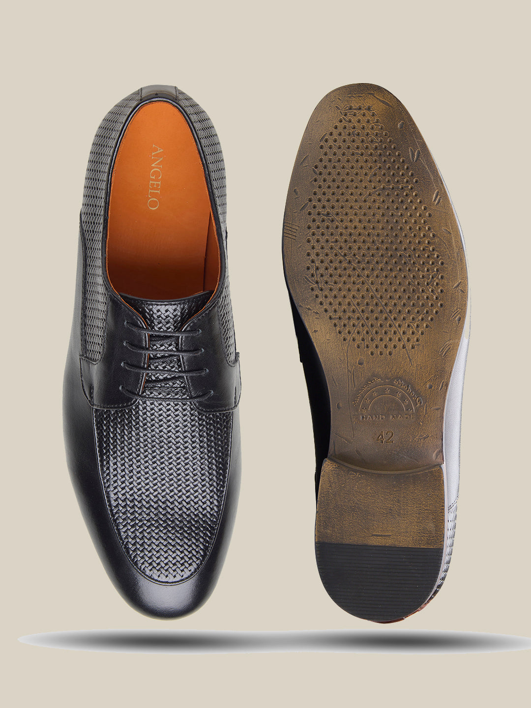 Kevin Leather Derby Shoes Black