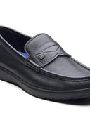 Antonio Leather Comfort Slip-on Shoes Black