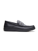 Antonio Leather Comfort Slip-on Shoes Black