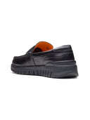 Carlo Leather Comfort  Slip-on Shoes Black