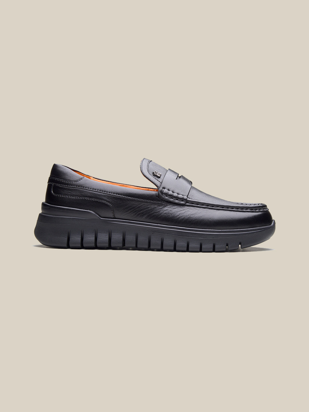 Andare Leather Comfort  Slip-on Shoes Black