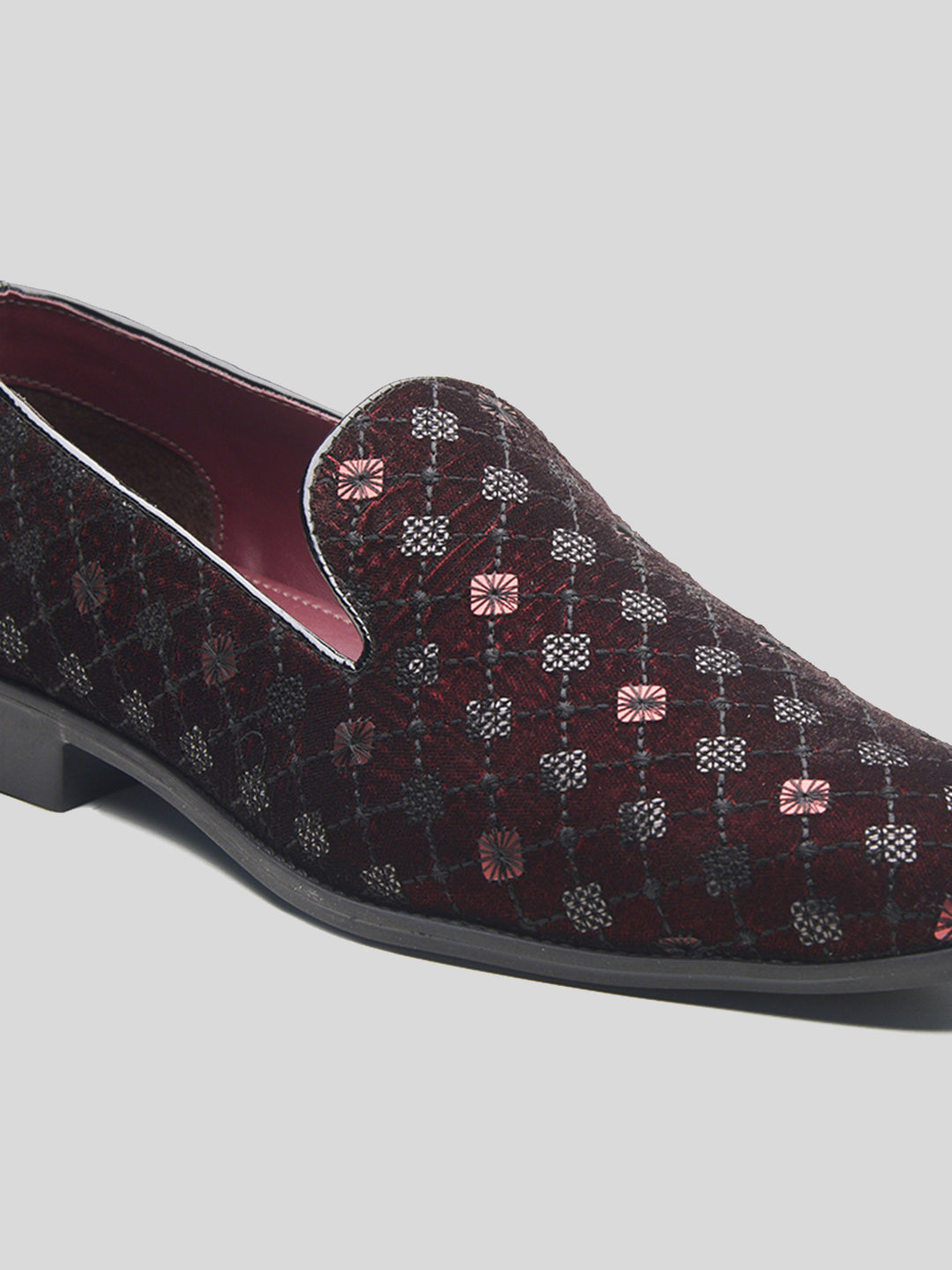 Parma Ethnic Slip Ons Cherry