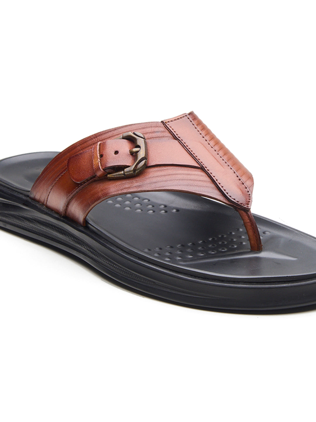 FIORE Men's Premium Leather Sandals Tan