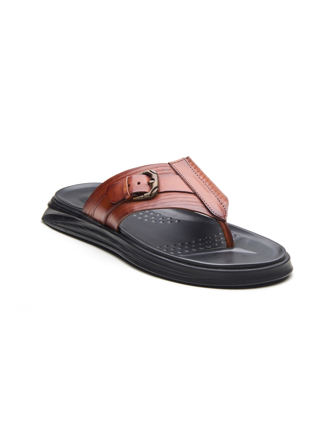FIORE Men's Premium Leather Sandals Tan