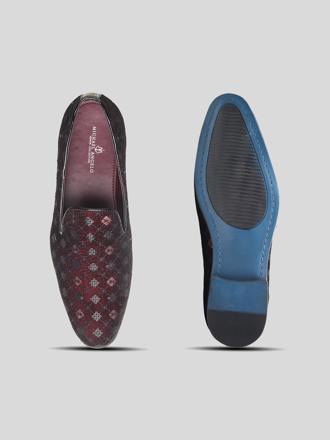 Parma Ethnic Slip Ons Cherry