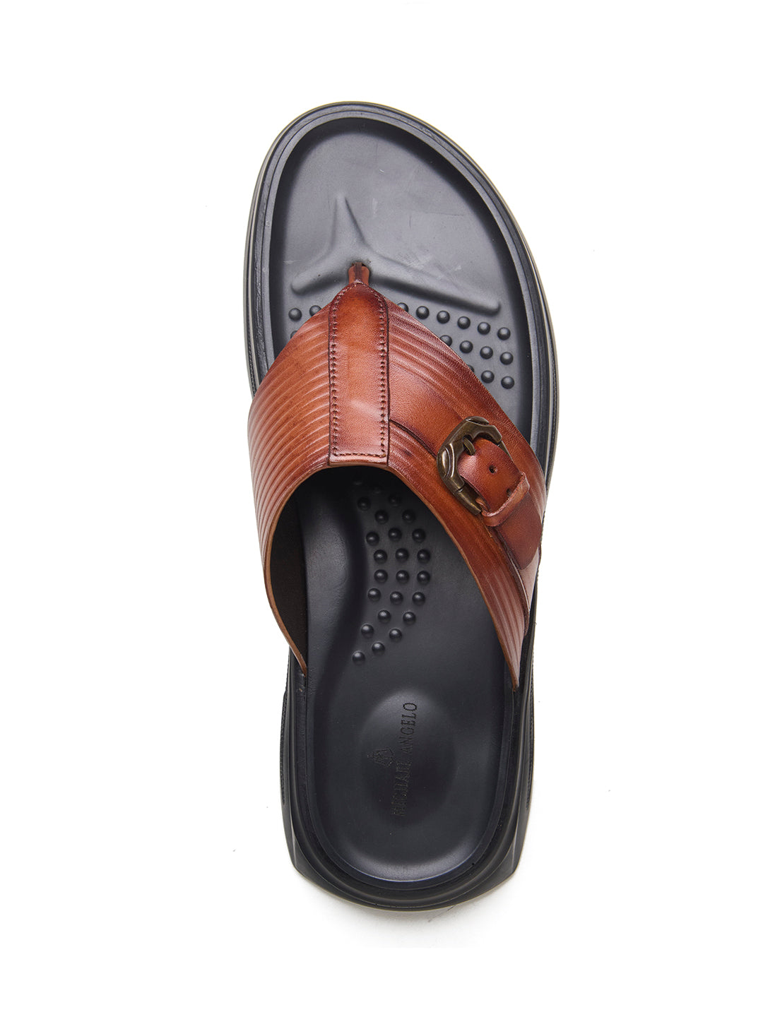 FIORE Men's Premium Leather Sandals Tan