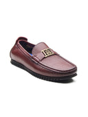 Enzo Leather Loafers Bordo