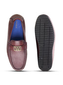 Enzo Leather Loafers Bordo