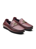 Enzo Leather Loafers Bordo