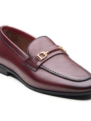 Fulvio Leather Formals Shoes Bordo