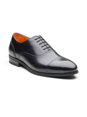 Massimo Leather Derby Shoes Black