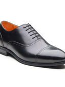 Massimo Leather Derby Shoes Black