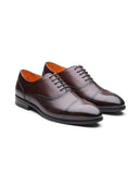 Massimo Leather Derby Shoes Brown