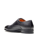 Mario Leather Derby Shoes Black