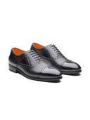 Mario Leather Derby Shoes Black