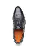 Mario Leather Derby Shoes Black
