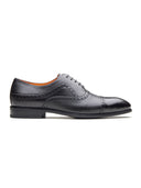 Mario Leather Derby Shoes Black