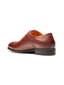 Mario Leather Derby Shoes Tan