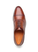 Mario Leather Derby Shoes Tan
