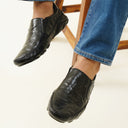 Alessio Leather Formals Black