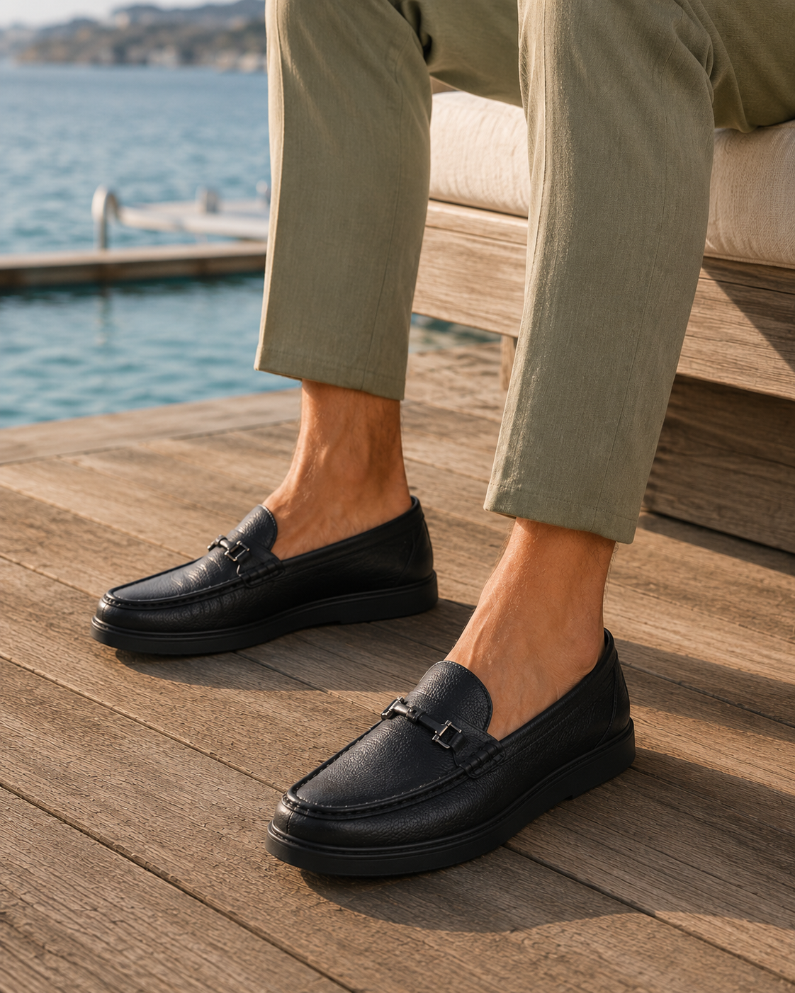 Alfonso Leather Comfort Shoes Black