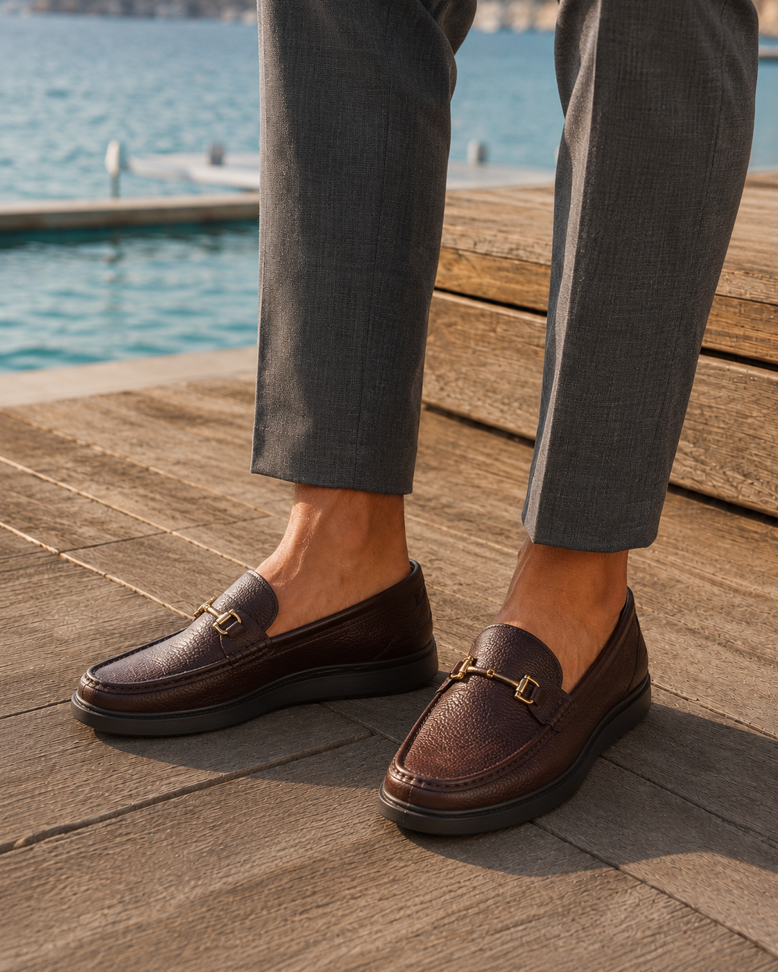 Alfonso Leather Comfort Shoes Brown