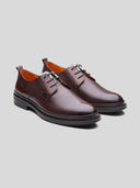 Andare Leather Lace Up Shoes Brown