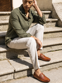 Piero Leather Loafers Slip-on Shoes Black