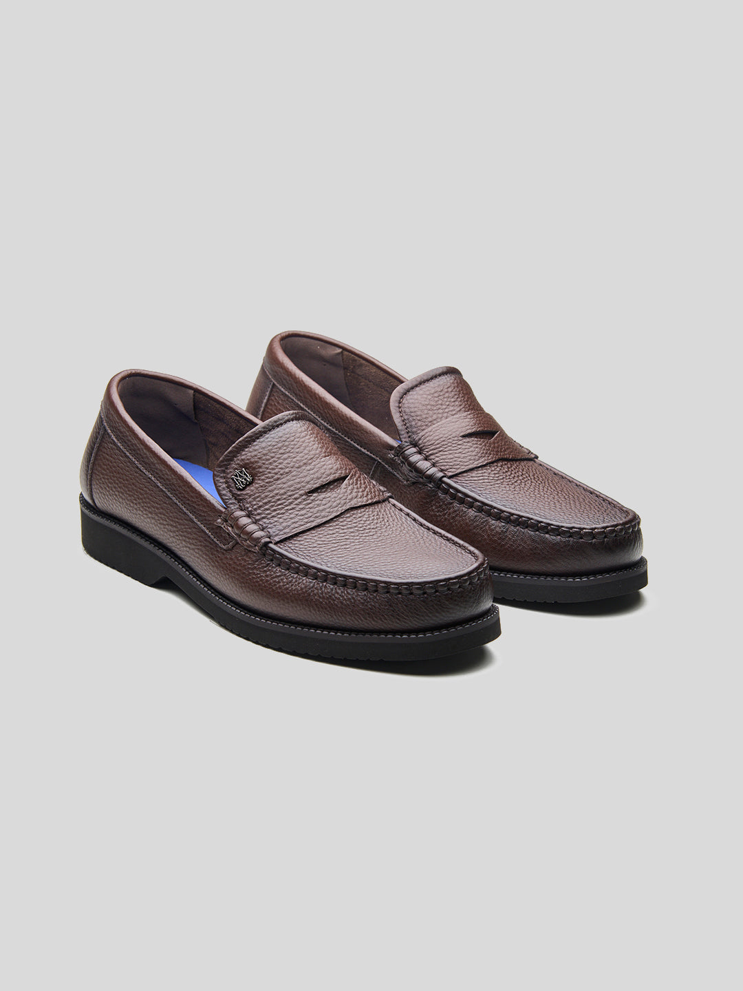 Benedo Leather Comfort Slip-on Shoes Brown
