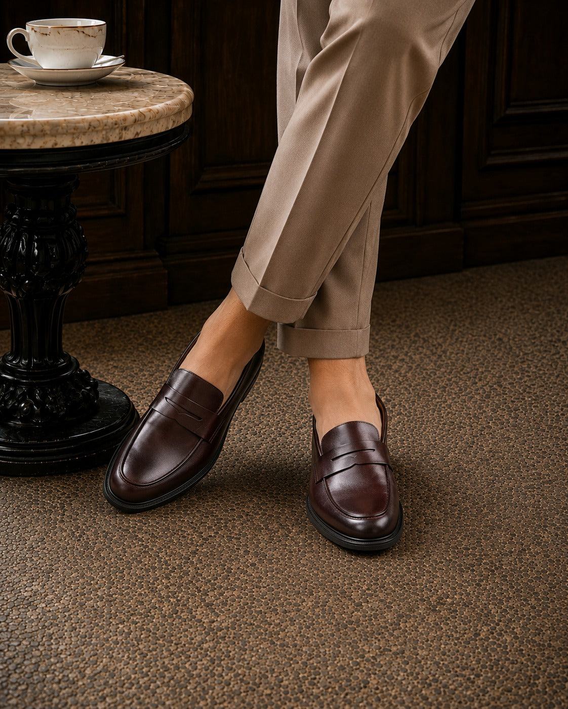 Bailey Leather Formals Shoes Brown